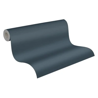 Image de A.S. Création Papier peint uni, beige, vert, bleu, Antigua 390979, 10,05 m x 0,53 m, fabriqué en Allemagne