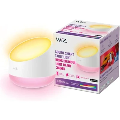 Image de WiZ lampe à poser portable Wi Fi couleur SQUIRE 2200 6500K, Blanche, fonctionne avec Alexa, Google Assistant et Apple HomeKit
