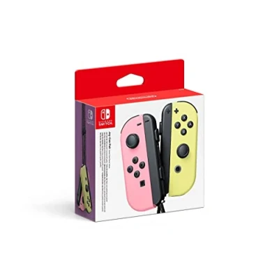 Image de Paire de manettes Joy Con gauche rose pastel &amp; droite jaune (SWITCH)