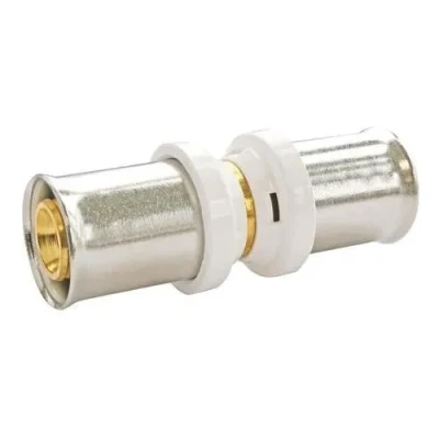 Image de SOMATHERM FOR YOU, Manchon égal à sertir pour tube multicouche Ø16 Raccordement facile et rapide, compatible avec profils U, H, TH Conforme norme NF 545, sécurité d&#039;étanchéité