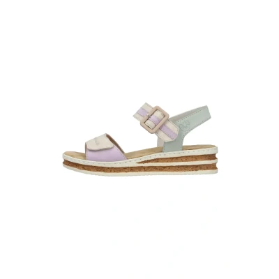 Image de Rieker Femme 62900 Sandales compensées, Multicolore, 38 EU