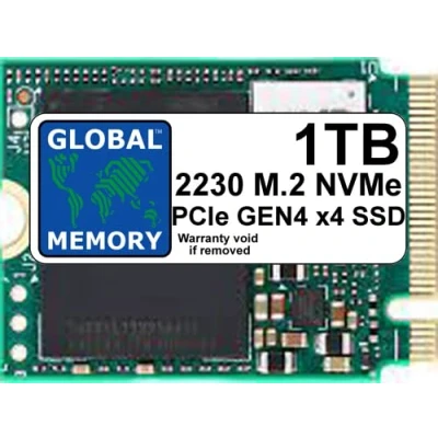 Image de GLOBAL MEMORY Disque SSD M.2 2230 PCIe Gen4 x4 NVMe pour Microsoft Surface 3/4/Pro (X, 7+, 8, 9)/GO/STEAM DECK 1 To