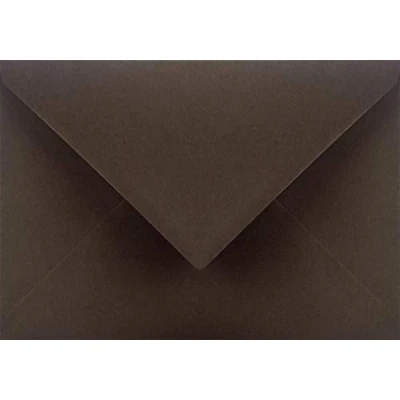 Image de Netuno 100 enveloppes de couleur marron foncé C5 162x229mm 115g Sirio Color Cacao rabat pointu colorées pour mariage anniversaire baptême invitations cartes lettres voeux