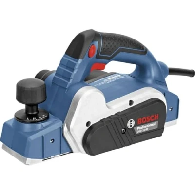 Image de Bosch Professional Rabot GHO 16 82 (630 W, Largeur de rabotage : mm, Epaisseur des copeaux 1,6 Boîte Carton) 06015A4000 Bleu