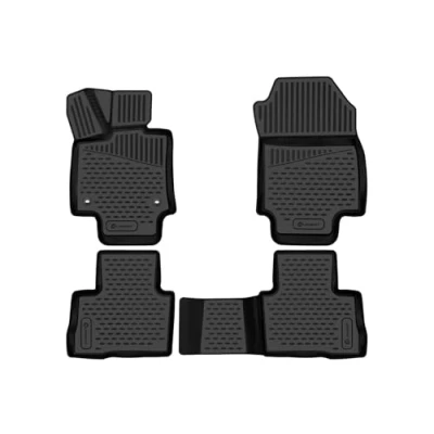 Image de Element Tapis de Sol 3D en Caoutchouc antidérapant pour Toyota RAV4 18 20 Break XA50 Hybrid, Noir