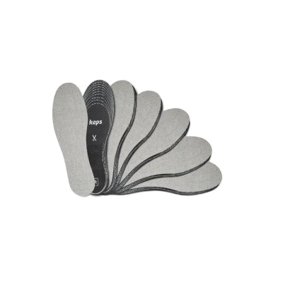 Image de Kaps 6 PACK ANTI Odour SHOE Insoles CUT TO FIT Semelles, Taille: One Size, Grey