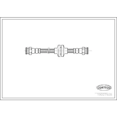 Image de CORTECO 19027928 Flexible De Frein 285 FIAT: Stilo 3/5 portes, Multi Wagon