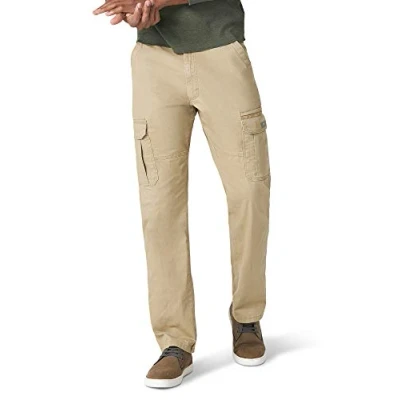 Image de Wrangler Authentics Pantalon Cargo Extensible décontracté, Olive Drab, 38 W/32 L Homme