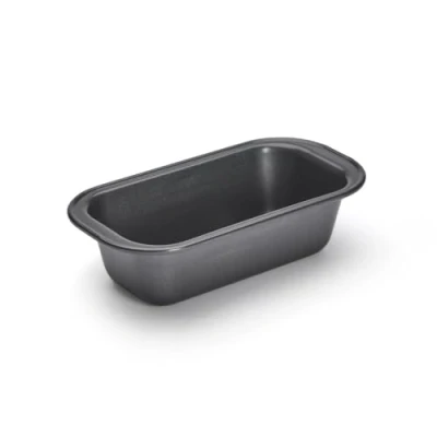 Image de De Buyer Moule à cake en acier antiadhésif 15 x 7,5 4,8 cm , Noir