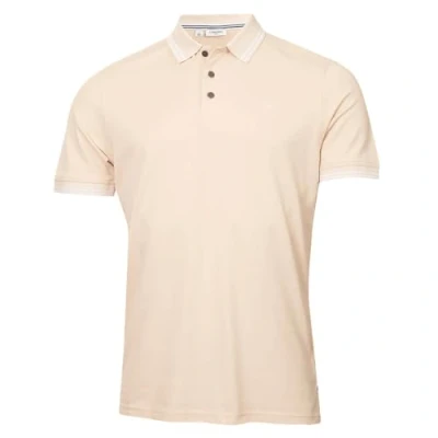 Image de Calvin Klein Hommes Campus 3 Bouton léger côtelée Polo Pointe de Pierre XL