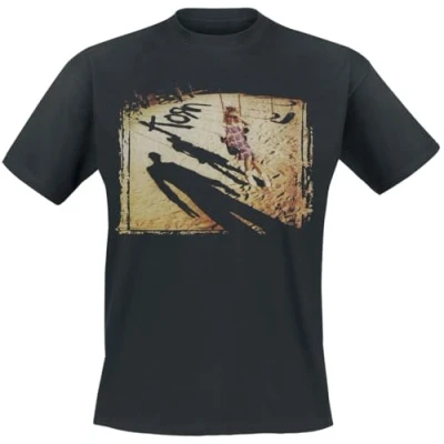 Image de KORN Swing Set Cover Homme T Shirt Manches Courtes Noir XXL 100% Coton Regular/Coupe Standard