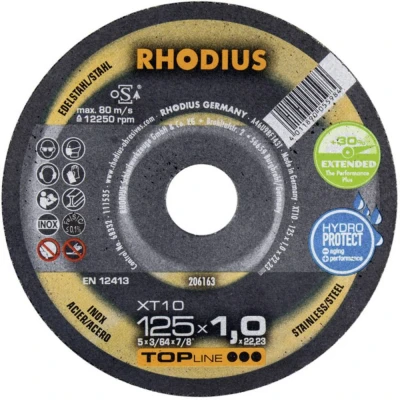 Image de Rhodius XT10 206163 Disque à tronçonner 125 mm 22.23 1 pc(s)