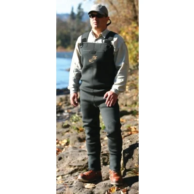 Image de Caddis pour Homme Vert Néoprène Stocking Pied Wader, Homme, CA5905W LSS, forêt, Large Short Stout