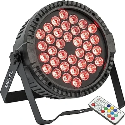 Image de Ibiza Projecteur Par Extra Plat 36 LED RGB 1W THINPAR 36X1W