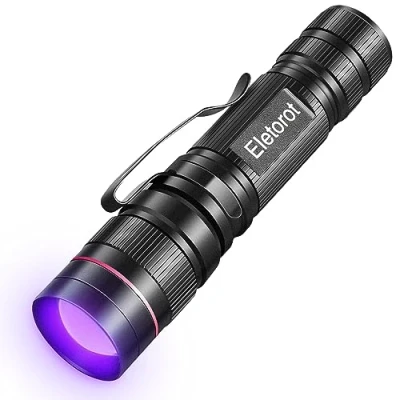 Image de Lampe UV: Eletorot Torche UV Résine 395nm LED Lumière Noire, Ultraviolet Deceler des Traces d&#039;urine de Chien/Chat, Faire Durcir la Resine