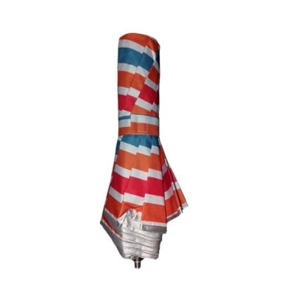 Image de Eclipse Parasol Pliable voyage parfait pour moto, sac à dos, valise... 1KG, 39CM fermé 134 Ø, UPF 30… (Rayé rouge, orange, bleu)