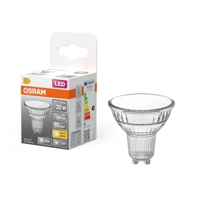 Image de OSRAM HOMELIGHTING 4099854458668 Lampe à réflecteur LED CEE E (A G) GU10 3.1 W blanc chaud (Ø x H) 50.00 mm 1 pc(s)