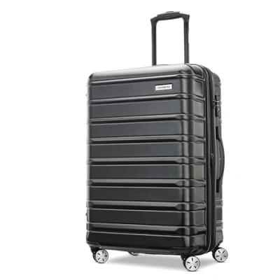 Image de Samsonite Omni 2 Valise Rigide Extensible avec moulinets rotatifs, Noire de Nuit, 3 Piece Set (CO/Med/LG), roulettes pivotantes