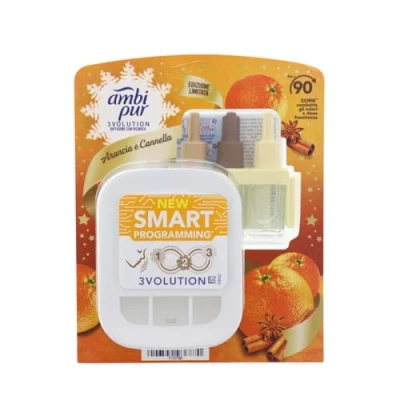 Image de Ambi Pur 3Volution Diffuseur de Parfum Set démarrage Orange &amp; Cannelle 20ml désodorisant électrique