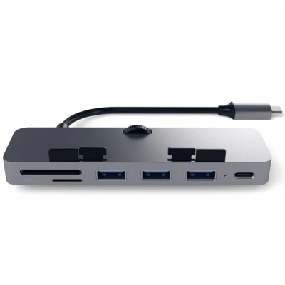 Image de Satechi Adaptateur Type USB C Hub Clamp Pro Gris ST TCIMHM