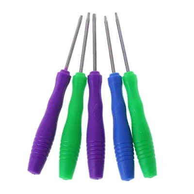 Image de Jeu de tournevis magnétiques Torx 5 en 1 outils manuels réparation Kit ouvert T2 T3 T4 T5