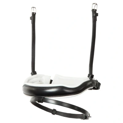 Image de BR Muserolle double serrage anatomique Cob Noir / Blanc