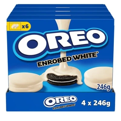 Image de Oreo Enrobé Chocolat Blanc 4x246g