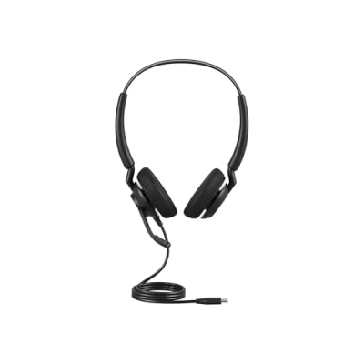 Image de Jabra Engage 40 Micro casque filaire stéréo Technologie 2 micros à réduction de bruit, câble USB C Ultra léger Fonctionne avec les plateformes UC telles que Zoom &amp; Unify Noir