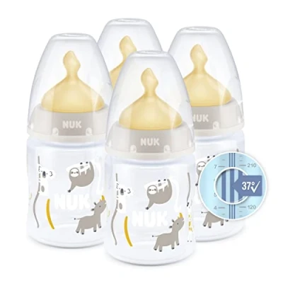 Image de Tétines pour biberons NUK Perfect Match, 0+ mois, S’adapte au palais de bébé, Évent anti coliques, Sans BPA, TÉTINE S en silicone biberons, 2 pièces
