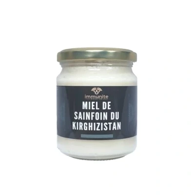 Image de miel blanc de sainfoin du Kirghizistan Poids net 250g Pur 100% naturel rare parmi les meilleurs au monde vertues immenses et nombreuses immunite BOOSTER
