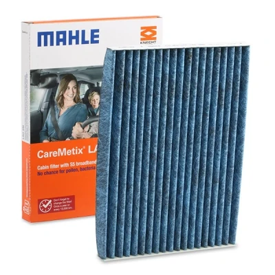 Image de MAHLE ORIGINAL LAO 396 Filtre d&#039;habitacle à charbon actif, aux propriétés anti allergènes, avec effet antibactérien 190,0 265 20,0 CareMetix