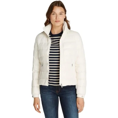 Image de Tommy Hilfiger LW Gloss Doudoune, Femme, Taille: Medium, Ivory petal