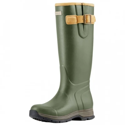 Image de Ariat Bottes d&#039;équitation caoutchouc isolées Burford vertes