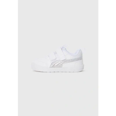 Image de Puma Multiflex 2 Glitz Chaussures de running sur route whitepuma silver pour enfants, Taille: 20, white/puma