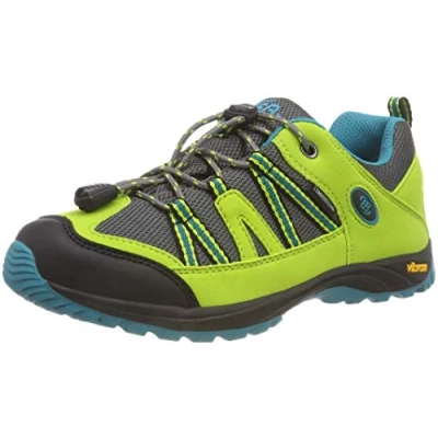 Image de Brütting Ohio Low Chaussures de Randonnée Basses, Jaune (Lemon/Grau/Blau Lemon/Grau/Blau), 37 EU