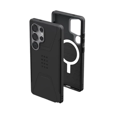 Image de URBAN ARMOR GEAR Civilian Case Samsung Galaxy S25 Ultra Housse (Officiellement &quot;Designed for Samsung&quot; certifiée, Wireless Charging compatible Cover, Résistante aux chutes) noir