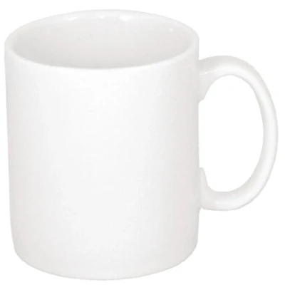 Image de Olympia Athena Mugs 280 ml (lot de 12), en porcelaine vitrifiée blanche, résistant aux chocs et éclats, empilable, passe au micro ondes, CC203