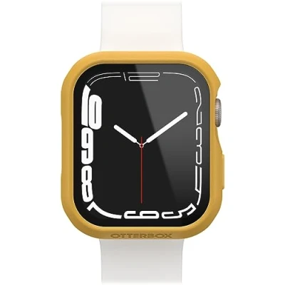 Image de Otterbox Bumper Eclipse avec protecteur d&#039;écran intégré pour Apple Watch Series 9/8/7 41mm, Verre trempé, antichoc, anti chute, coque de protection, élégant Watch, Jaune