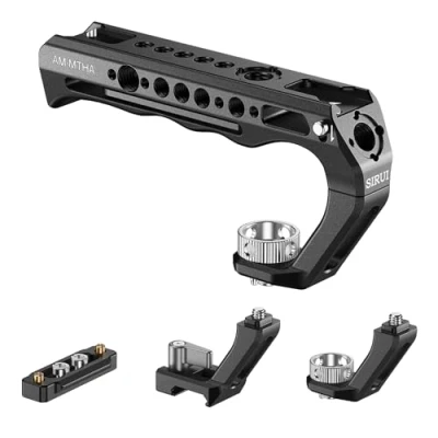 Image de SIRUI innovation top ARRI ou OTAN montage positionnement tout aluminium cage de caméra sabot froid avec sécurité plusieurs vis deux en un poignée, cadre,