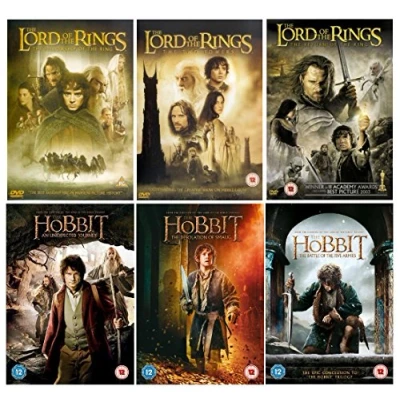 Image de Complete The Lord of Rings Trilogy 1 3 + Hobbit movie collection