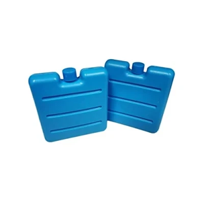 Image de Fackelmann 686465 Lot de 2 bacs réfrigérants pour lunch bag, pains glace, glace glacière, accumulateur froid, Plastique, Gel réfrigérant, Bleu, 7,7 x 7,3 cm