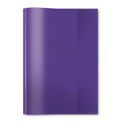 Image de HERMA 7486 Lot de 25 couvertures pour cahiers d&#039;école, format A5, transparent/violet, en film polypropylène résistant et lavable, colorés