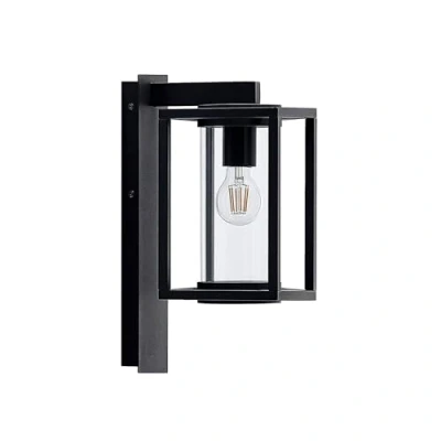 Image de Lucande Applique Exterieur Ferda à intensité variable (Moderne) en Noir Aluminium (1 lampe,à E27), Murale Exterieur, Luminaire Lampe Jardin, Eclairage