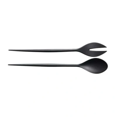 Image de Normann Copenhagen Couverts à salade Krenit noir