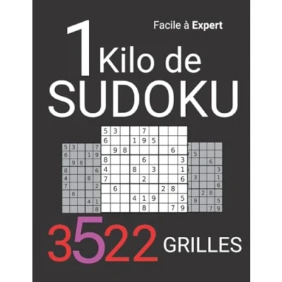 Image de 1 Kilo de Sudoku: Le Plus Gros Livre sudoku 3000 Grilles Faciles à Difficiles avec solutions grand format