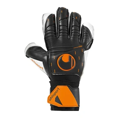 Image de uhlsport SOFT FLEX Frame Speed CON Gants de gardien but, Taille: 4, Schwarz/weiss/orange