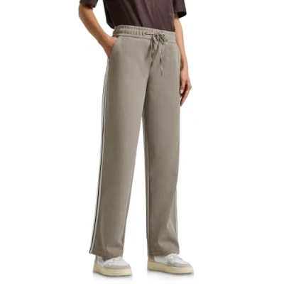 Image de Street One MIT Gallonstreifen Pantalon de survêtement, Femme, Taille: 36x32, Braun