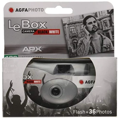 Image de AGFA Photo 601020 Appareil Jetable LeBox Flash, 27 photos, Objectif Optique 31 mm Gris Neuf