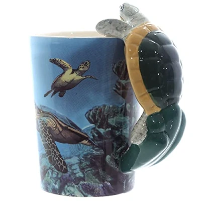 Image de Puckator SMUG42 Mug sous Marin Anse Tortue 8,5 x 12 13,5 cm, Unique