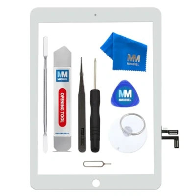 Image de MMOBIEL Écran tactile compatible iPad 5 2017 (Blanc) 9.7 Pouces Touchscreen Display Glass Assembly Incl. Tool kit